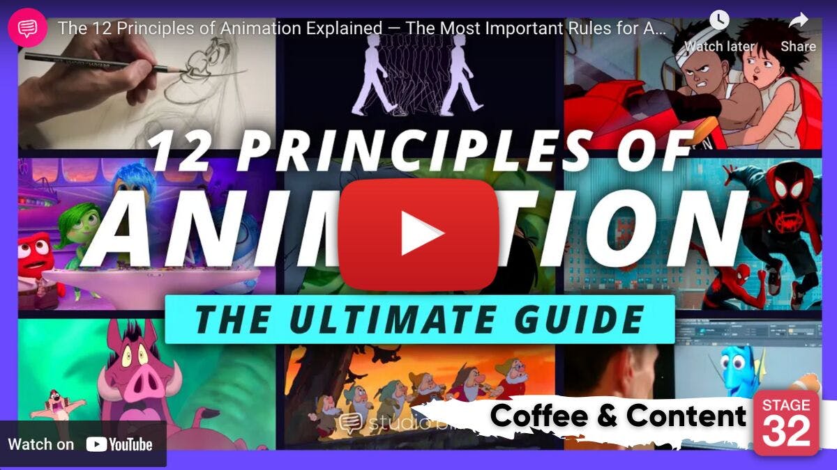 Coffee & Content: The 12 Principles Of Animation Explained