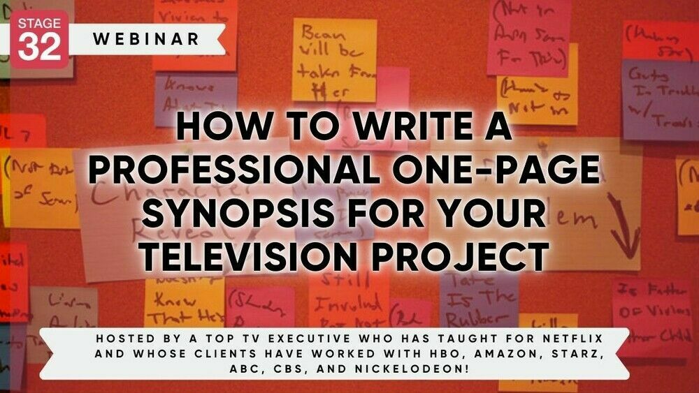 Next Level Webinars How to Write A Professional One-Page Synopsis For Your Television Project