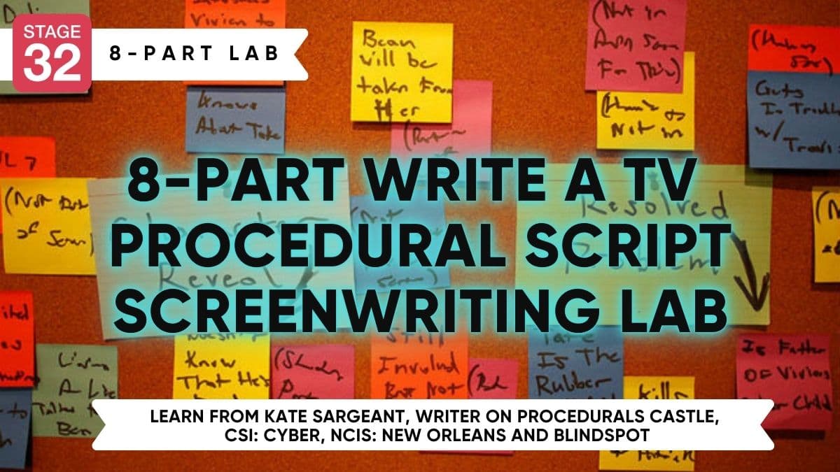 8-Part Write a TV Procedural Script Screenwriting Lab