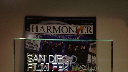 2009 SDFF Best Documentary trophy and BHS Harmonizer cover