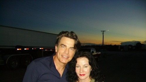 On the set of War Boys with Peter Gallagher