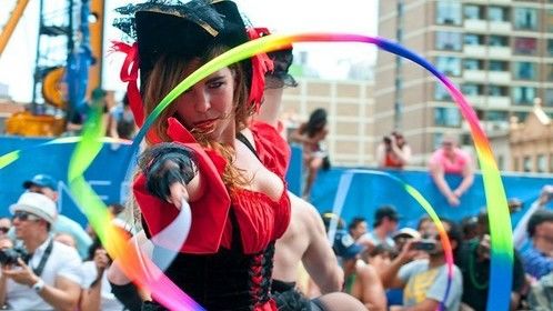 Performing at Toronto's Pride Parade