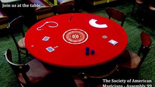 Velvet soriee table covers for Miami Magic Society