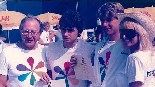 Winner of the Technicolor fun run at the Canne festival 1986