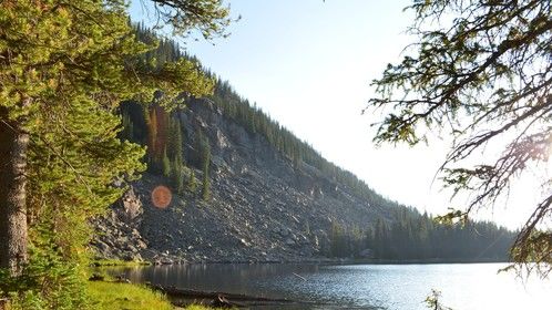 Eagle Lake Colorado sunset