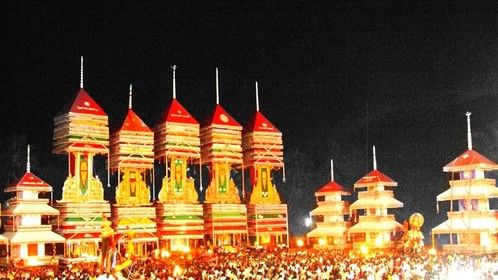 A Festival in Progress in my Native Village in my Province, Kerala, India. 