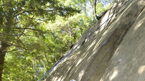 Rock climbing in New Hampshire