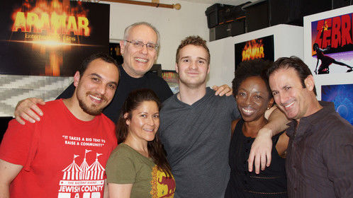 Here's a photo of our Co-Op group made up of filmmakers, actors, writers and producers this past Monday March 9th, at Aramar Studio. From left to right: Steven Dones, me, Eliza Agudelo, Chris Sparks, Georgina Okon and Julian Flynn. We're working on producing actor's reel scenes for Eliza and Georgina written by Steven Dones, Chris Sparks and Eliza. Julian, Steven and I will be acting in those scenes. I'll be posting thoseclips sometime in April.
