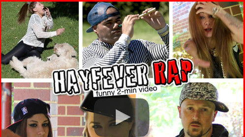 https://www.youtube.com/watch?v=2stjfHeM4RY or http://www.hayfeverrap.com for the video and photos and other details