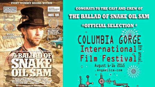 Congrats to the Cast &amp; Crew of Award Winning Indie Film, The Ballad of Snake Oil Sam (Directed by, Arlene Boga)! We are an Official Selection of the Columbia Gorge International Film Festival! Our film festival journey sling shots to the Pacific Northwest this AUGUST 2015! Visit our film page on Facebook at www.TheBalladofSnakeOilSam.com for UPDATES! #CGIFF2015 #theballadofsnakeoilsam #femalefilmmakers #indiefilm #pacificnorthwest #filmfestival #supportindiefilm #filmindustry #womeninfilm #entertainmentnews 