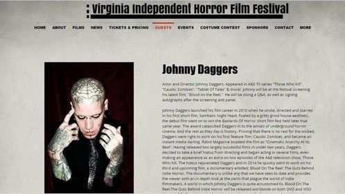 Guest Announcement of VA Indie Horror Page