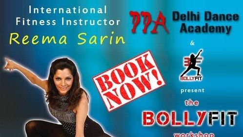 Delhi Dance Academy is thrilled to invite everyone for The BOLLYFIT Workshop by none other than Reema Sarin, a renowned international fitness instructor and the founder of BOLLYFIT.
Delhi Dance Academy Gurgaon Studio - Sun 22nd May - 9:30 to 10:30 am.
Check poster for more details. Book your seat now for an experience not to be missed!
