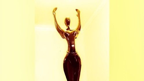Africa Movie Academy Awards plaque for Best Short Film won by Meet The Parents at the AMAA 2016