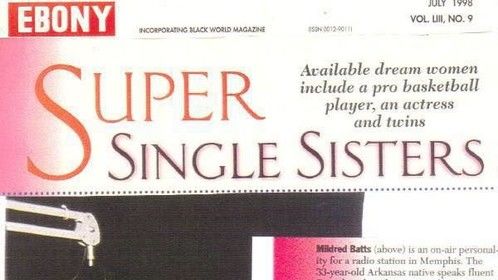 Milli was chosen by Ebony Magazine in 1998 as one of the Top 25 Most Successful African American Singles in our nation. 