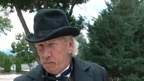 David John McCoy as the town doctor in the movie comedy &quot;Heat In The West&quot;.