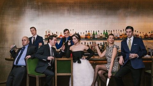 The cast of Hitch*Cocktails, voted best improv troupe by the Chicago Reader 2016. We perform every Friday night at the Annoyance Theatre, 10 PM. 