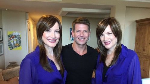 The stars: Gordon Fraser and the Psychic Twins! 