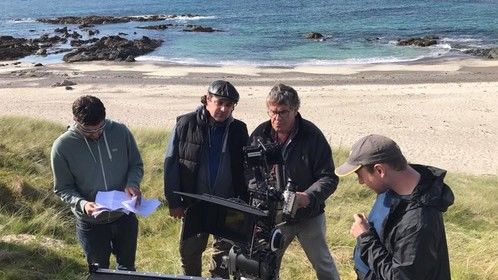 On location filming Sundown (2017) on the remote Scottish Isle of Iona. With Cinematographer John Rhodes (Only Fools &amp; Horses, Call the Midwife, The Royals)