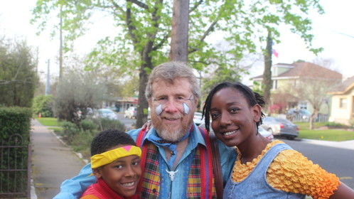 Xavier Patterson, myself and Alexandria Payne on set for MATCHSTICK WILLIE