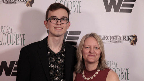 Director/Co-Producer Matt Walting w/Screenwriter/Co-Producer Layla O'Shea at Just Say Goodbye L.A. Premiere