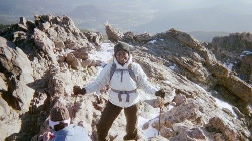 Rocky Mountains' Twin Sisters Peak