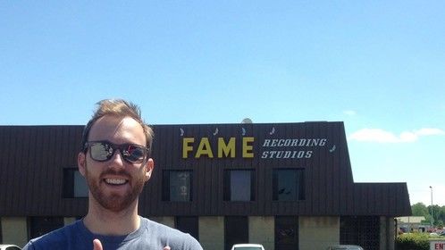 Visiting the incredible FAME Studios on our cross-country trip.