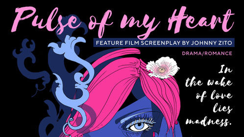 Pulse of my Heart (Feature screenplay poster) design by Emilie Bokanowski http://emiliebokshop.com/  http://emiliesarah.tumblr.com/