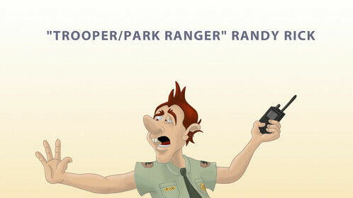 THE HERBERT'S (22 MINUTES/ANIMATED SERIES). The Overly Sensitive And Hyper Park Ranger (Trooper)... Randy Rick Is Always, 'Laying Down The Law' When It Comes To Park Safety And Proper Food Preparation. 