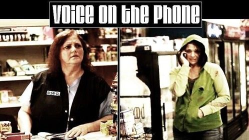 Voice on the phone 
