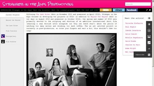 Stranger in the Alps Productions new website!