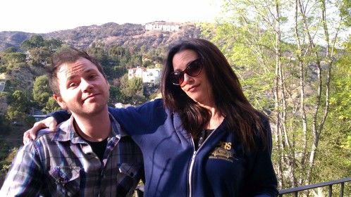 w/ Actress/Director/Writer Debbie Rochon on the set of 'Disciples'