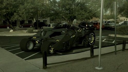 My dream ride.... 3D model of the Tumbler added to real video...