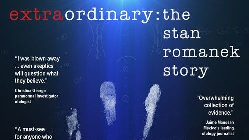 Movie poster for the award-winning documentary "extraordinary: the stan romanek story"