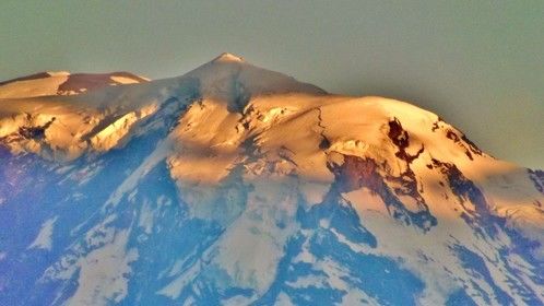 A magical light on Mt. Rainier.  