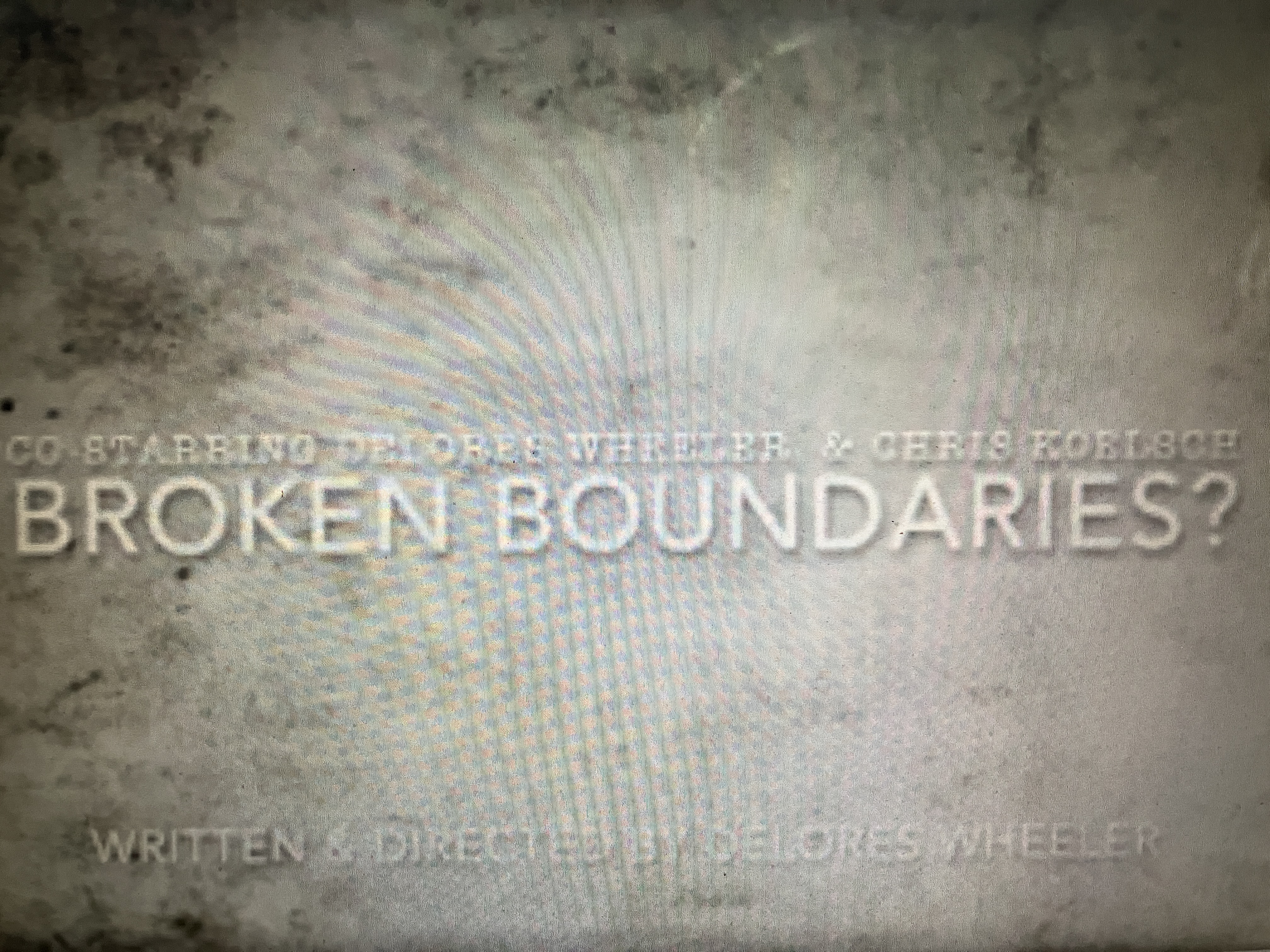 Broken Boundaries?